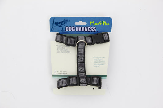 Made4pets Dog Harness, No Choke Front Clip Dog Reflective Harness, Adjustable Soft Padded Pet Vest with Easy Control Handle for Small to Large Dogs